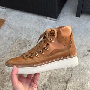 Vince Tan High-Top Women's Sneakers